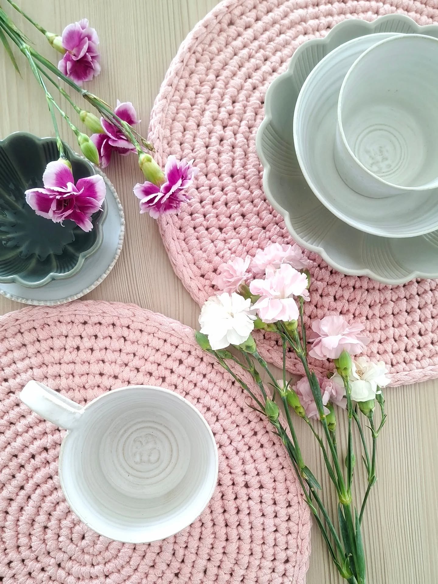 DIY - virkkausohje pöytätabletti (ladattava pdf. ohje)