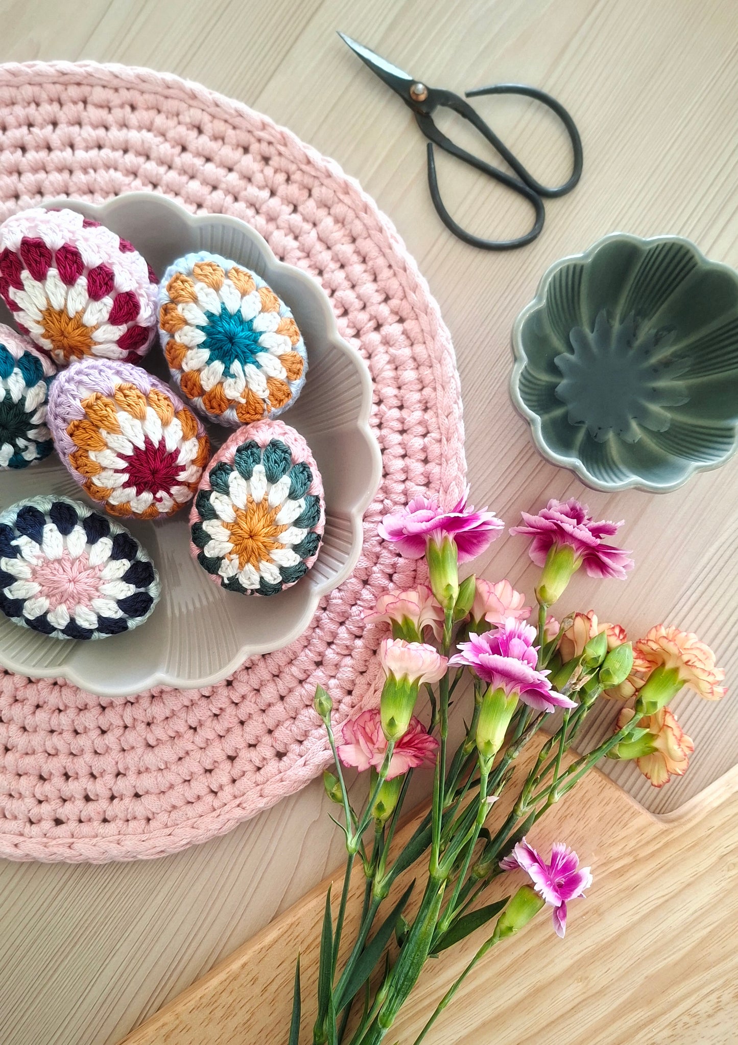 DIY - virkkausohje pääsiäismuna (ladattava pdf. ohje)