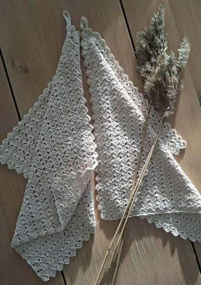 DIY - virkkausohje väre pyyhe (ladattava pdf. ohje)