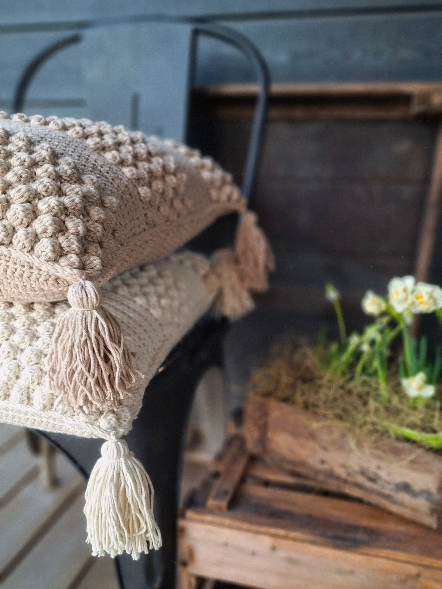 DIY - virkkausohje helmi tyyny (ladattava pdf. ohje)