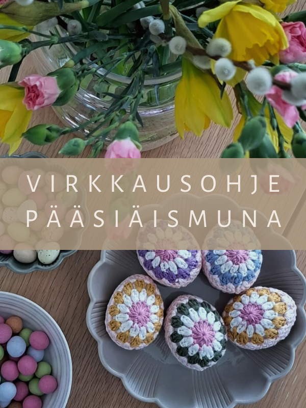 DIY - virkkausohje pääsiäismuna (ladattava pdf. ohje)