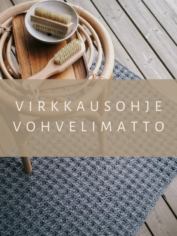 Virkkausohje vohvelimatto  (ladattava pdf. ohje)