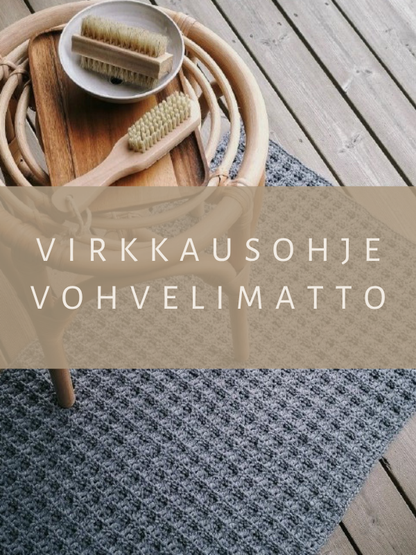 Virkkausohje vohvelimatto  (ladattava pdf. ohje)