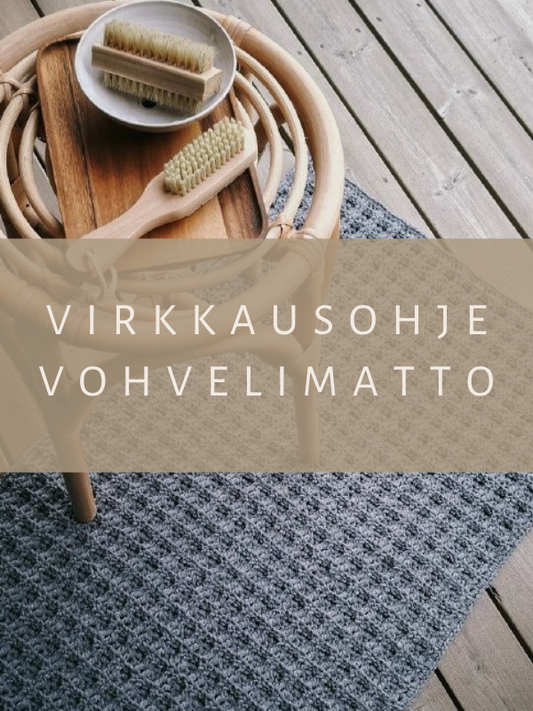 Virkkausohje vohvelimatto  (ladattava pdf. ohje)