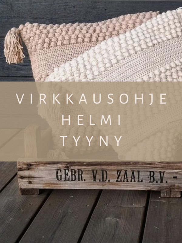 DIY - virkkausohje helmi tyyny (ladattava pdf. ohje)
