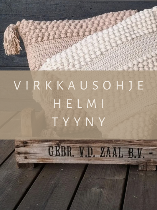 DIY - virkkausohje helmi tyyny (ladattava pdf. ohje)