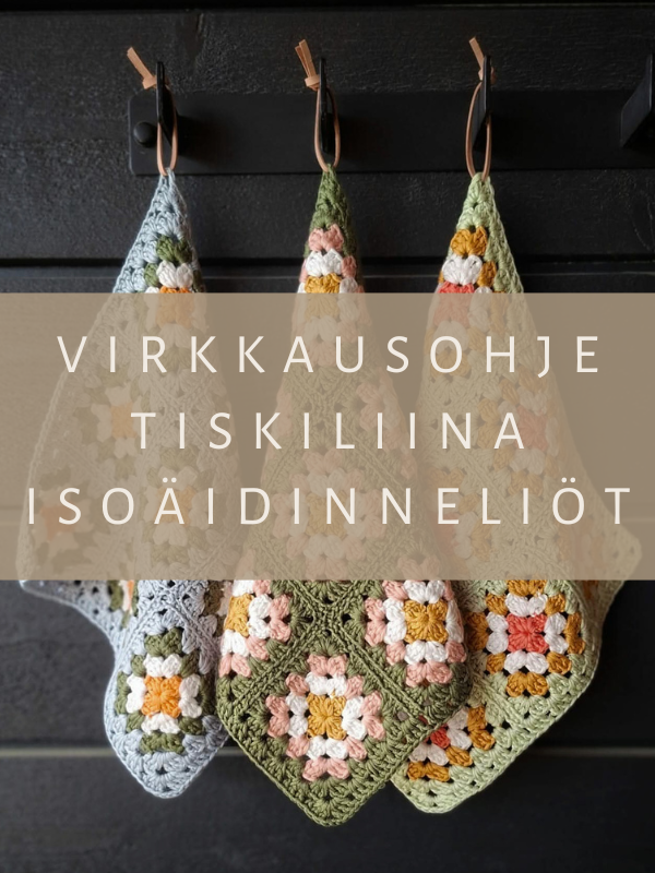 Virkkausohje tiskiliina isoäidinneliöistä (ladattava pdf. ohje)
